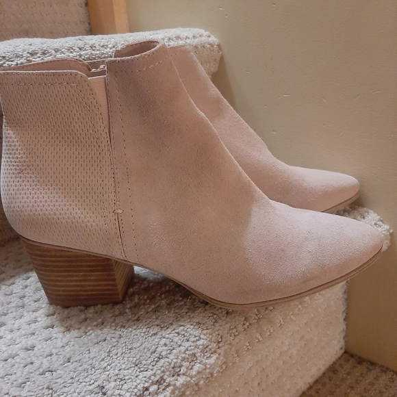 Aldo blush pink suede  Ankle boots pointed classic - Picture 10 of 12